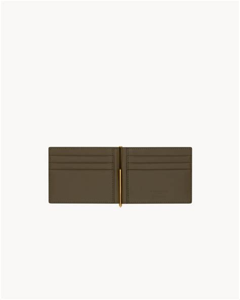 ysl wallet bill clip|saint laurent money clip wallet.